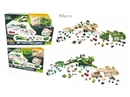 DINOSAUR RAIL CAR SET W/SOUND & LIGHT & B/O CAR , 93PCS