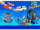 BLUE PARKING LOT W/2PCS FREE WAY CAR