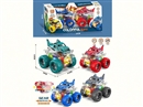 FRICTION ANIMAL STUNT CAR 2PCS