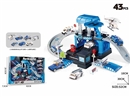 POLICE PARKING LOT SET 43PCS W/DIE-CAST CAR 3PCS+1PCS PLANE