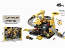 CONSTRUCTION PARKING LOT SET 45PCS W/DIE-CAST CAR 3PCS+1PCS PLANE
