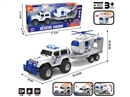 FRICTION POLICE CAR & PLANE W/LIGHT & SOUND