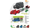 CATAPULT RAILCAR W/DIE-CAST CAR 2PCS