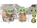 RUBBER YODA BABY 26CM W/3D EYES