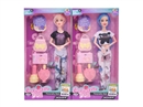 11.5"JOINTS BODY DOLL W/ACCESSORIES , 2ASST