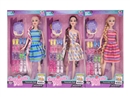 11.5"SOLID BODY DOLL W/ACCESSORIES , 3ASST