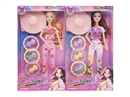 11.5"JOINTS BODY DOLL W/ACCESSORIES , 2ASST