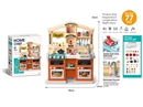 KITCHEN SET W/LIGHT & SOUND 77PCS