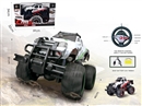 1：8 R/C CAR W/LIGHT & SOUND，2COLOURS