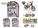 DIE-CAST FINGER BICYCLE &  SKATEBOARD SET