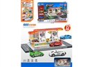 PARKING LOT SET 27PCS W/FREE WAY DIE-CAST CAR 4PCS