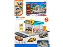 PARKING LOT SET 25PCS W/FREE WAY DIE-CAST CAR 4PCS