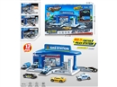 PARKING LOT SET 13PCS W/FREE WAY DIE-CAST CAR 2PCS