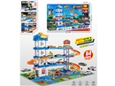 PARKING LOT SET 64PCS W/LIGHT & MUSIC & FREE WAY DIE-CAST CAR 3PCS