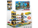PARKING LOT SET 64PCS W/LIGHT & MUSIC & FREE WAY DIE-CAST CAR 3PCS