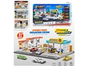PARKING LOT SET 57PCS W/FREE WAY DIE-CAST CAR 5PCS