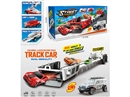CATAPULT RAIL STORAGE CAR W/LIGHT & MUSIC & FREE WAY DIE-CAST CAR 2PCS