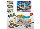 PARKING LOT SET 22PCS W/FREE WAY DIE-CAST CAR 1PCS