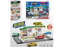 PARKING LOT SET 24PCS W/FREE WAY DIE-CAST CAR 1PCS