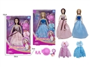 11.5"SOLID BODY DOLL W/ACCESSORIES , 2ASST