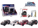 PETROL STATION W/SOUND & PULL BACK DIE-CAST CAR