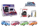 PETROL STATION W/SOUND & PULL BACK DIE-CAST CAR