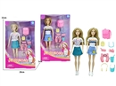 11.5"SOLID BODY DOLL W/ACCESSORIES,2ASST
