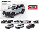 1：24 PULL BACK DIE-CAST CAR W/LIGHT & SOUND & CAN OPEN THE DOOR,3COLOURS