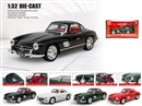 1：32 PULL BACK DIE-CAST CAR W/LIGHT & SOUND & CAN OPEN THE DOOR,4COLOURS