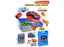 CATAPULT OIL DRUM RAIL CAR SET W/PULL BACK DIE-CAST CAR