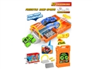 CATAPULT OIL DRUM RAIL CAR SET W/PULL BACK DIE-CAST CAR