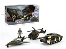 FRICTION MILITARY SET W/LIGHT & SOUND
