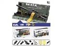 【黑色】电动抛壳&弹链软弹枪（M416手自一体）81cm