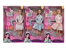 11"JOINTS BODY DOLL W/ACCESSORIES,3ASST