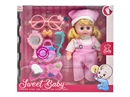 12"BLOW MOLD DOLL W/MUSIC & ACCESSORIES