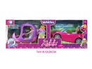 11.5"SOLID BODY DOLL W/FREE WAY CAR
