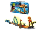 CATAPULT RAIL CAR W/FREE WAY CAR 4PCS