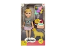 13"BLOW MOLD DOLL W/ACCESSORIES,2ASST