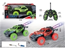 1:18 5-CHANNEL R/C CAR W/SPRAY & LIGHT,2COLOURS