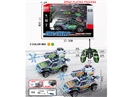 1:18 5-CHANNEL R/C CAR W/LIGHT & WATER BULLET,2COLOURS