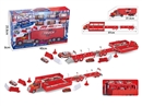 CATAPULT FIRE STORAGE TRUCK W/FREE WAY CAR 6PCS