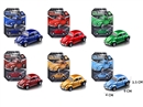 1:60 PULL BACK DIE-CAST CAR W/CAN OPEN THE DOOR, 6ASST
