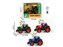 PULL BACK DIE-CAST FARM TRUCK W/LIGHT & SOUND