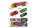 PULL BACK DIE-CAST TRUCK W/FREE WAY DIE-CAST CAR