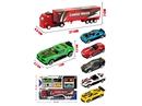 PULL BACK DIE-CAST TRUCK W/FREE WAY DIE-CAST CAR