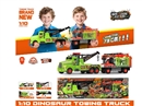 1:10 FRICTION TRUCK W/ACCESSORIES(DINOSAUR )
