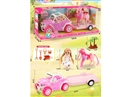 6.5"SOLID BODY DOLL W/FREE WAY CAR & HORSE