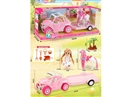 6.5"SOLID BODY DOLL W/FREE WAY CAR & HORSE