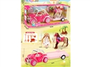 6.5"SOLID BODY DOLL W/FREE WAY CAR & HORSE