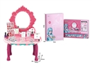 过家家梳妆台玩具套装带桌腿/抽屉（穿戴甲+美甲工具+纹身贴+美甲贴+贴钻）